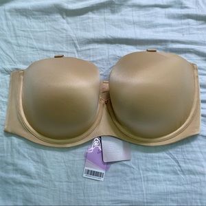 Savage X Fenty Strapless Nude T-Shirt Bra - Smooth Support 42DD